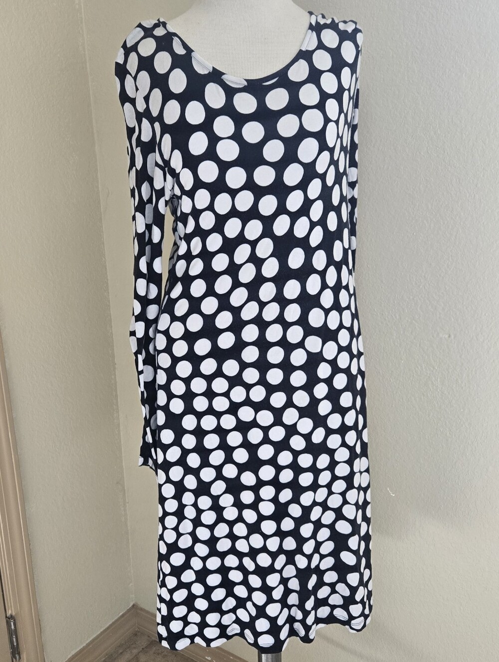 Vintage Marimekko Mika Piirainen polka dot dress Slinky S Scandi